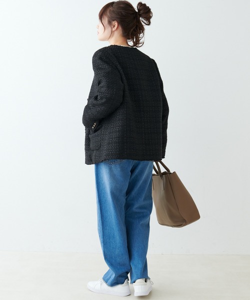 pual ce cin 「PUAL CE CIN」 ノーカラージャケット FREE ブラック