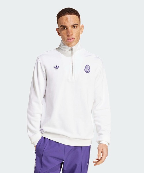 adidas アディダス レアル・マドリード ハーフジップジャージ サイズXL adidas アディダス レアル・マドリード ハーフジップジャージ