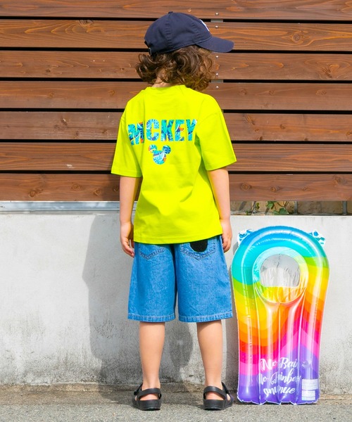 Disney（ディズニー） tシャツ 「綿100％」 親子お揃い リゾート柄T