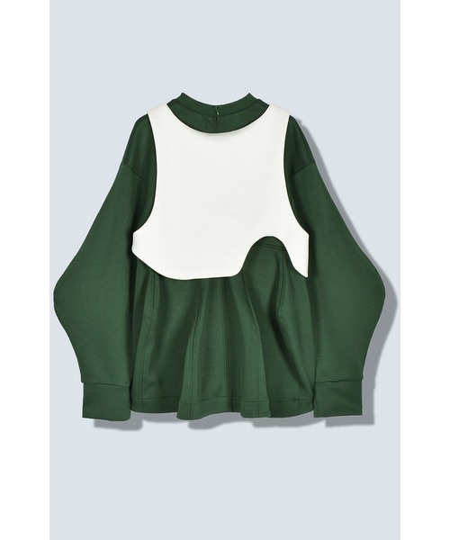 トレーナー+スウェット ommo FLASK PATTERN TOP VEST SET OMMO（オーエムエムオー） トレーナー スウェット FLASK PATTERN TOP