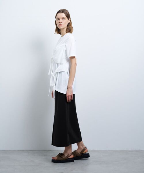 LANVIN en Bleu tシャツ アシンメノットTシャツ レディース