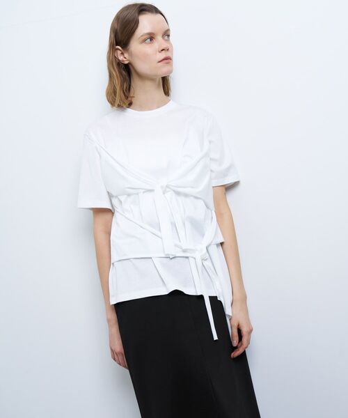 ねこ　新品　ランバンコレクションホワイト Tシャツ サイズ38 ねこ様専用 新品 ランバンコレクションホワイト Tシャツ サイズ