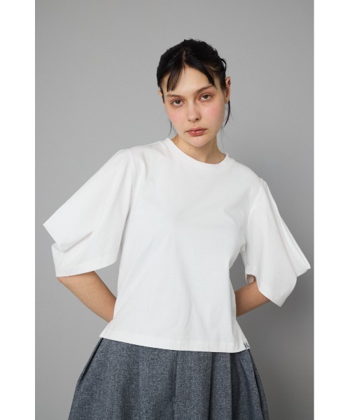 新作未使用Herin.cye タックスリーブカットトップス HeRIN.CYE tシャツ Tuck sleeve cut tops タックスリーブカット
