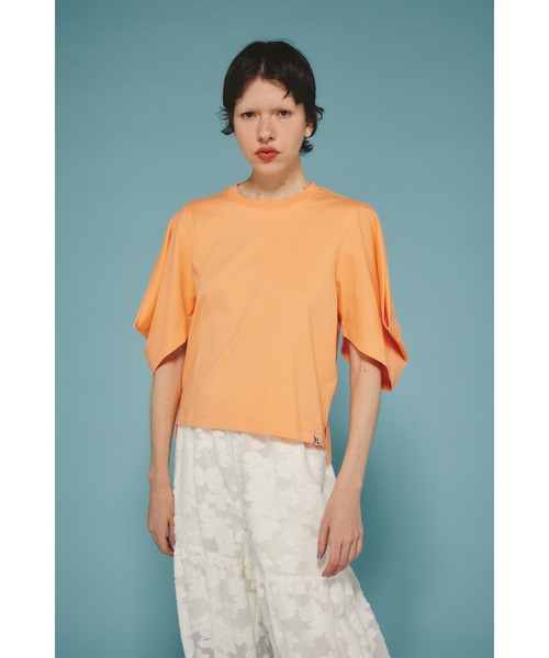 新作未使用Herin.cye タックスリーブカットトップス HeRIN.CYE tシャツ Tuck sleeve cut tops タックスリーブカット