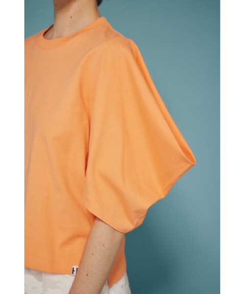 HeRIN.CYE tシャツ Tuck sleeve cut tops タックスリーブカット