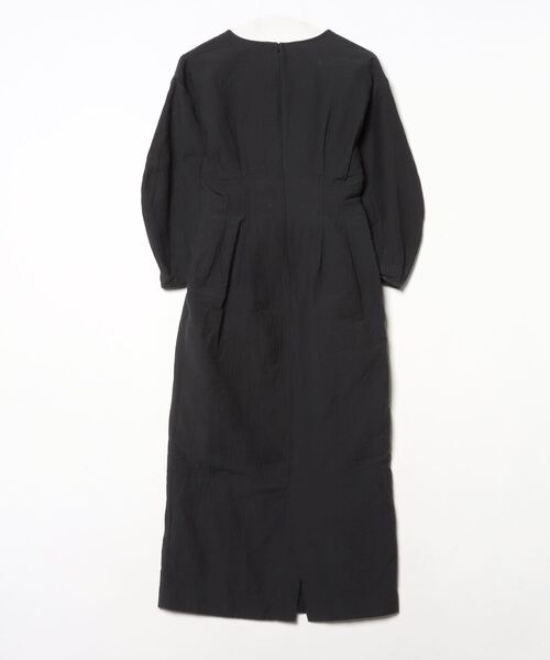 VERMEIL par iena / 長袖ワンピース/36/ポリエステル/NVY/無地/24-040-939-0001-3-0 VERMEIL par iena 「VERMEIL iena」 長袖ワンピース 36 ブラック