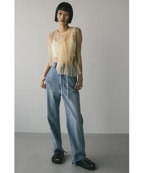 STYLEMIXER（スタイルミキサー） タンクトップ ノースリーブ チュール