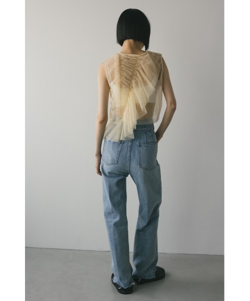 stylemixer スタイルミキサー　チュールシャーリングトップ　タンクトップ チュールシャーリングトップ（タンクトップ）｜STYLEMIXER（スタイル