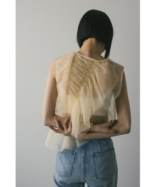 STYLEMIXER（スタイルミキサー） タンクトップ ノースリーブ チュール