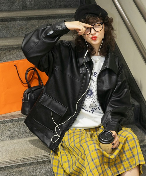 BONLECILL（ボンルシール） ジップアップブルゾン FREE ブラック