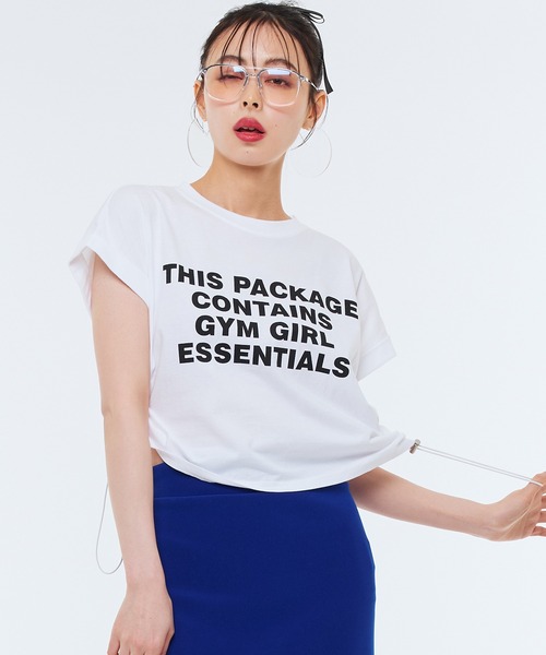 tシャツ 「Narcissus」ロゴドローコードＴシャツ レディース