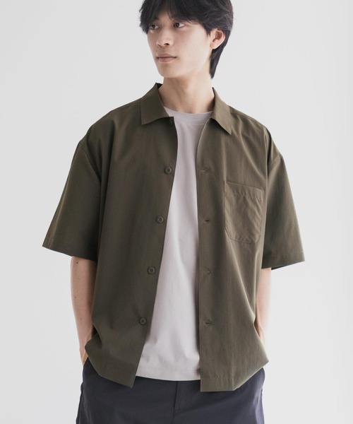 シャツ 「風通しが良く涼しい ドライ機能」NAVY KAZETOSU メッシュ半袖シャツ メンズ レディース | NAVY（ファッション） | 06