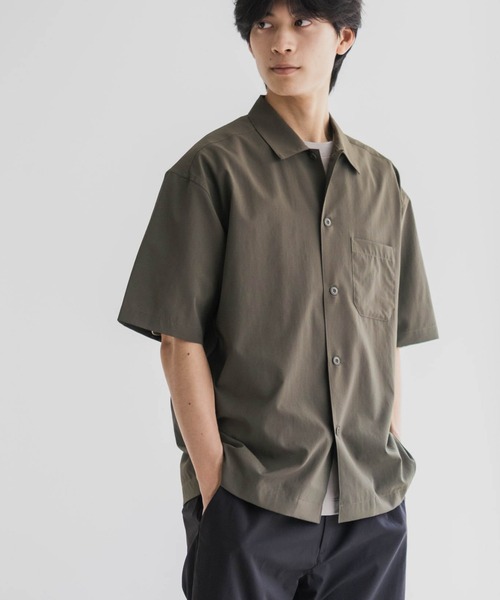 赤 メッシュ 半袖シャツ NORMANBROS別注 メッシュプリントシャツ 半袖
