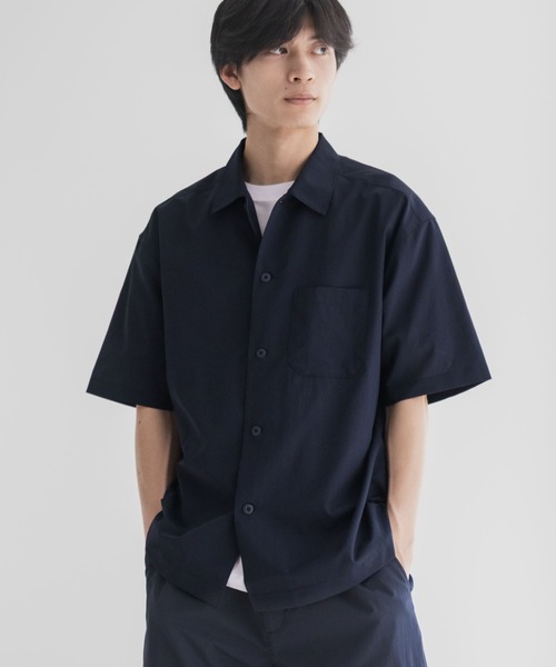 シャツ 「風通しが良く涼しい ドライ機能」NAVY KAZETOSU メッシュ半袖シャツ メンズ レディース | NAVY（ファッション） | 19