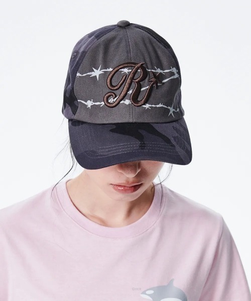 tシャツ A'GEM/9 × .kom 「runningHIGH/ランニングハイ」R Logo Ball Cap/R ロゴ CAP レディース