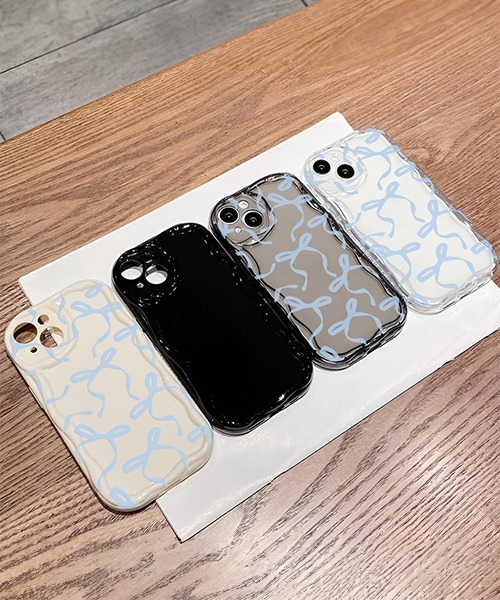 c.u.l スマホケース リボン柄 iPhoneカバー アイフォンケース ipc766