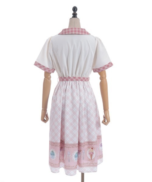 axes femme POETIQUE ワンピース レトロアイスクリーム