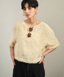 IAMI フェザーカットジャガード　プルオーバー I am I - IAMI フェザーカットジャガード プルオーバーの通販 by YOU