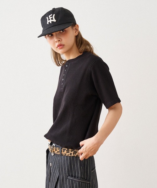 WISH FOR EVER（ウィッシュフォーエバー） ヘンリーネック tシャツ