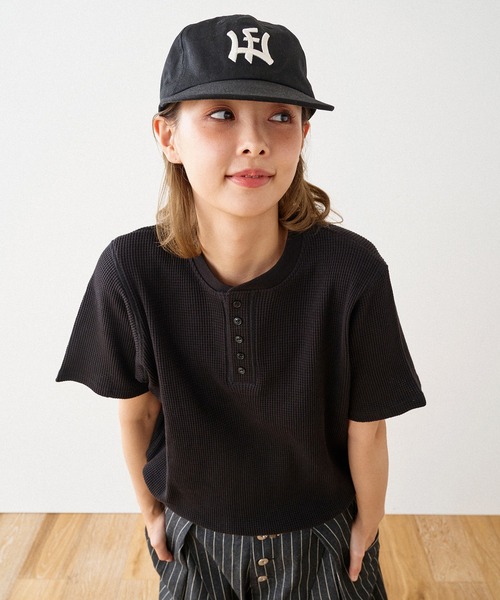 【THE COLDEST MOMENT】★w TCMステッチサイドヘンリーネックT★ WISH FOR EVER tシャツ DRAW CODE 5 BUTTON HENRY NECK THERMAL