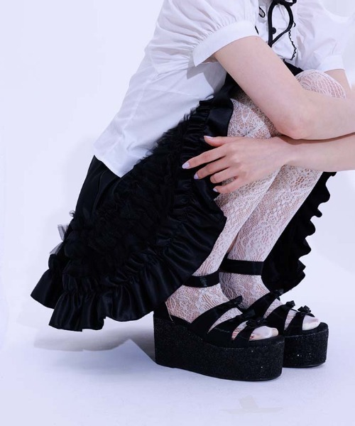 Fickle Bebe サンダル リボンベルトサンダル レディース
