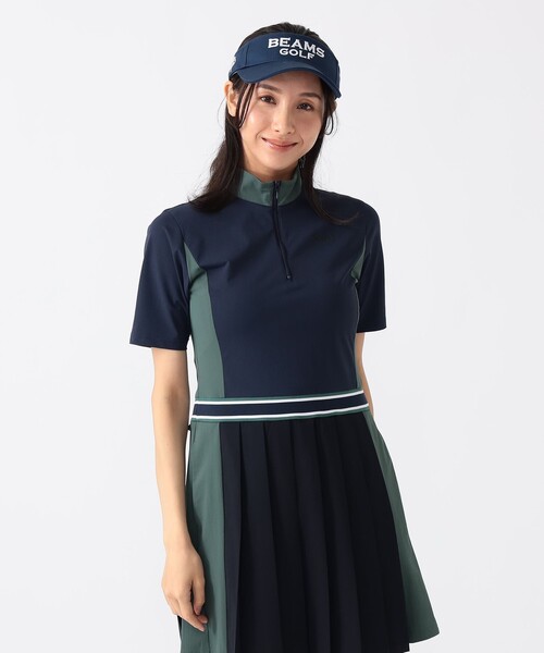 BEAMS GOLF：ポロシャツワンピース BEAMS GOLF（ビームス ゴルフ） ワンピース PURPLE LABEL / 切替