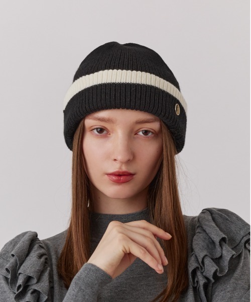 Chapeau d' O（シャポードオー） ニット帽 ニットキャップ Line Rib