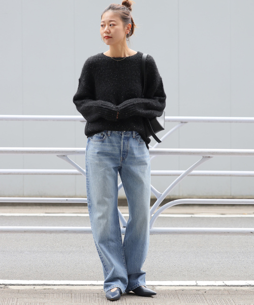 みー 　27サイズ　デニムパンツ ブルー JY4515 Levi's 「Levi's」 加工デニムパンツ 27 ブルー レディース