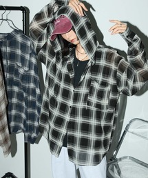 Anchor Smith（アンカー スミス） ブラウス シャツ シアーオンブレ