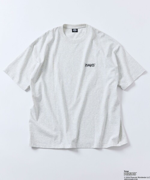 「FREAK'S STORE」 半袖Tシャツ「Vintage PEANUTSコラボ」 LARGE ホワイト メンズ
