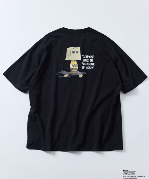 「FREAK'S STORE」 半袖Tシャツ「Vintage PEANUTSコラボ」 LARGE ホワイト メンズ