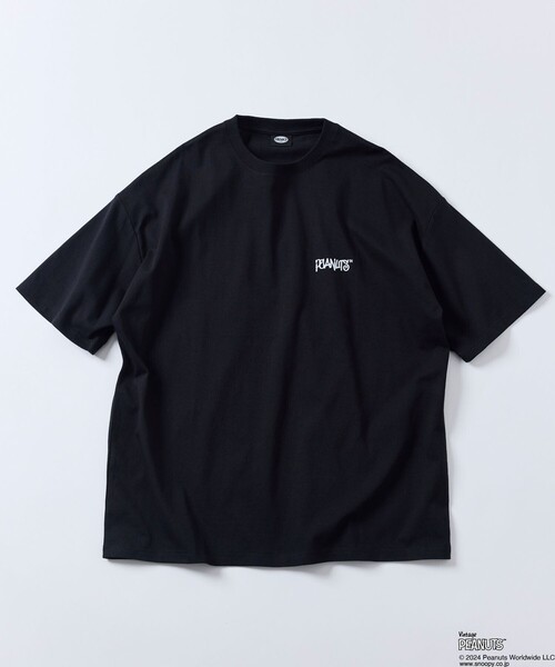「FREAK'S STORE」 半袖Tシャツ「Vintage PEANUTSコラボ」 LARGE ホワイト メンズ