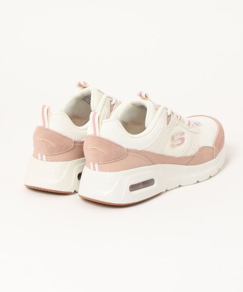 「SKECHERS」 ローカットスニーカー 24.0cm オフホワイト レディース