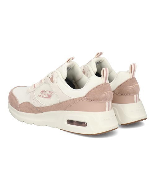 「SKECHERS」 ローカットスニーカー 24.0cm オフホワイト レディース