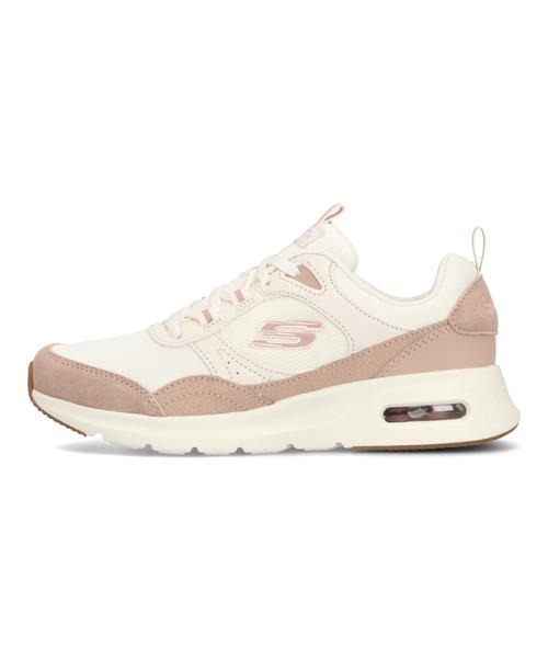 「SKECHERS」 ローカットスニーカー 24.0cm オフホワイト レディース