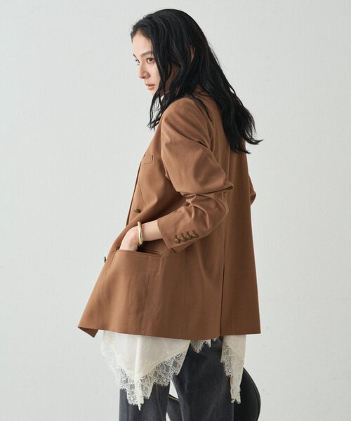 セールまもなく終了Loungedressジャガードキャミタックブラウス Loungedress ブラウス シャツ レースキャミ レディース
