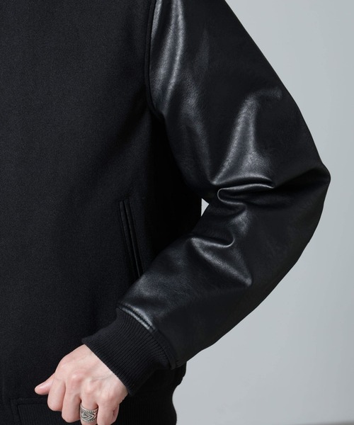 NANO universe（ナノ・ユニバース） スタジャン L ブラック メンズ