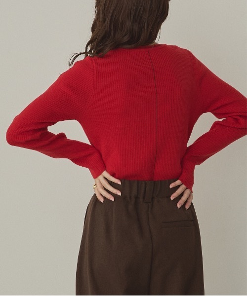 レディース ニット 赤色 URBAN RESEARCH（アーバンリサーチ） ニット セーター ウォッシャブル