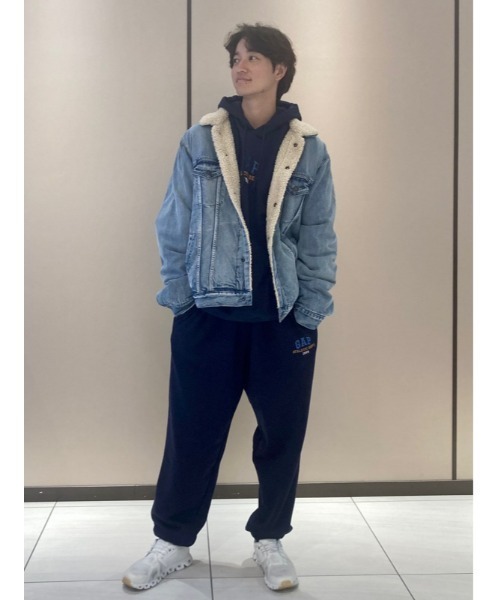 「GAP」 デニムジャケット S ライトインディゴブルー メンズ