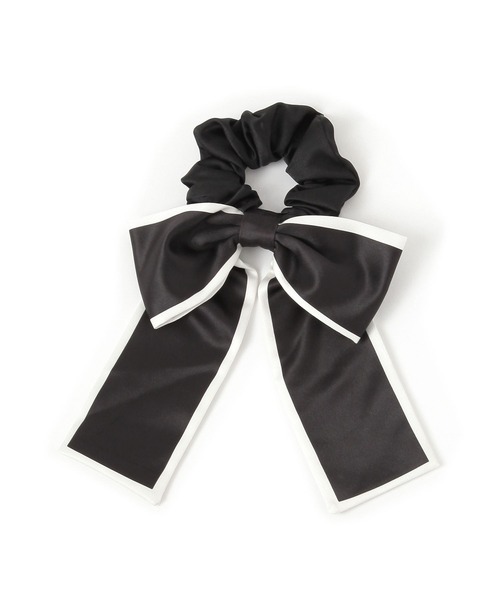 niko and…（ニコアンド） シュシュ バイカラーBIGリボンシュシュ