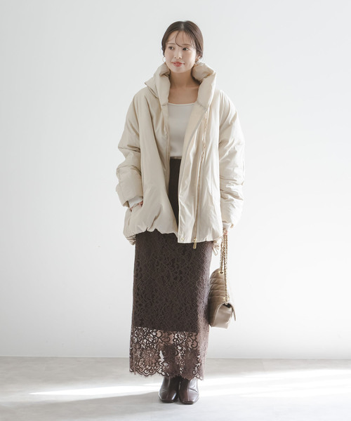 【新品未使用】2024 NOBLEリバーレースIラインスカート NOBLE（ノーブル） スカート 「追加 / WEB+一部店舗限定」リバーレース