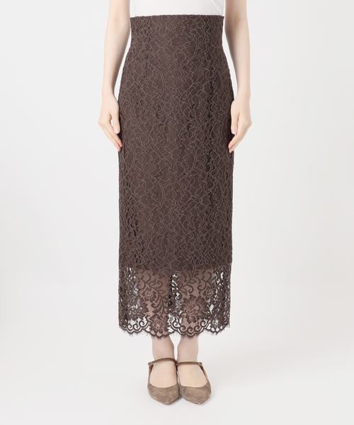 NOBLE（ノーブル） スカート 「追加 / WEB+一部店舗限定」リバーレース