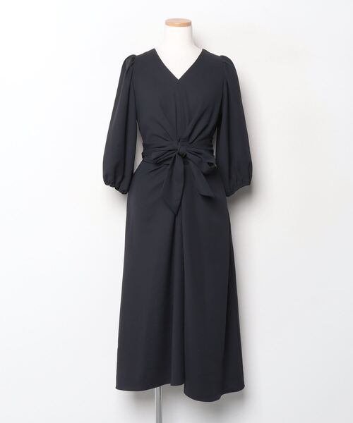 ESTNATION（エストネーション） 7分袖ワンピース 36 ブラック