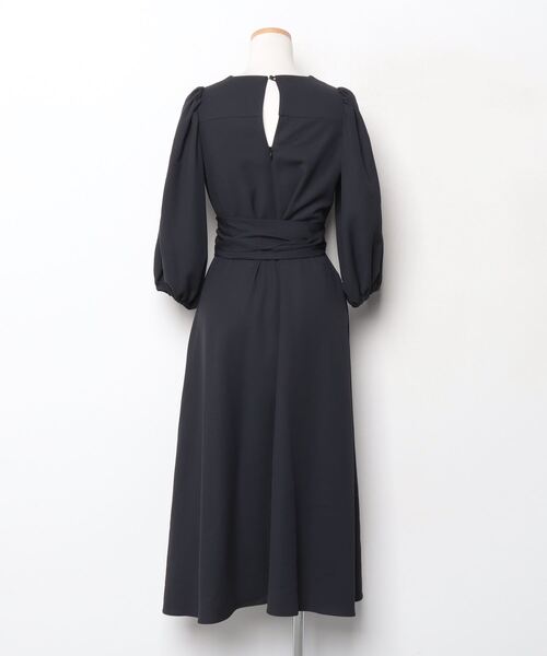 ESTNATION（エストネーション） 7分袖ワンピース 36 ブラック