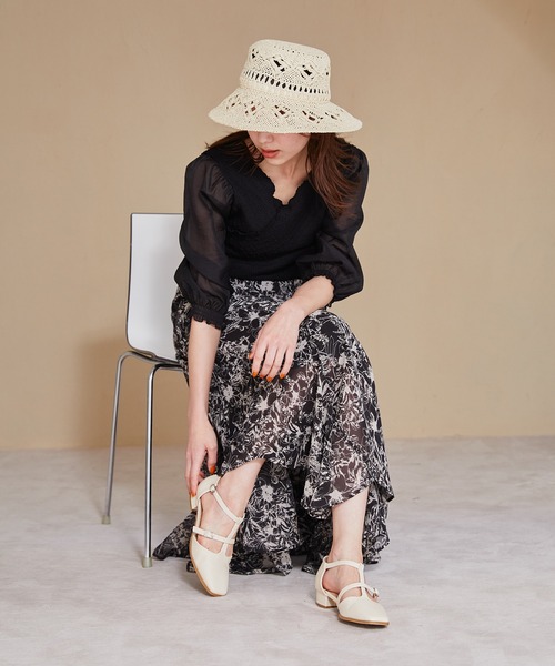 「mysty woman」 7分袖ブラウス FREE オフホワイト レディース_画像6