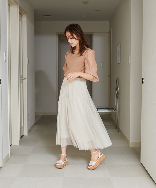 「mysty woman」 7分袖ブラウス FREE オフホワイト レディース_画像7