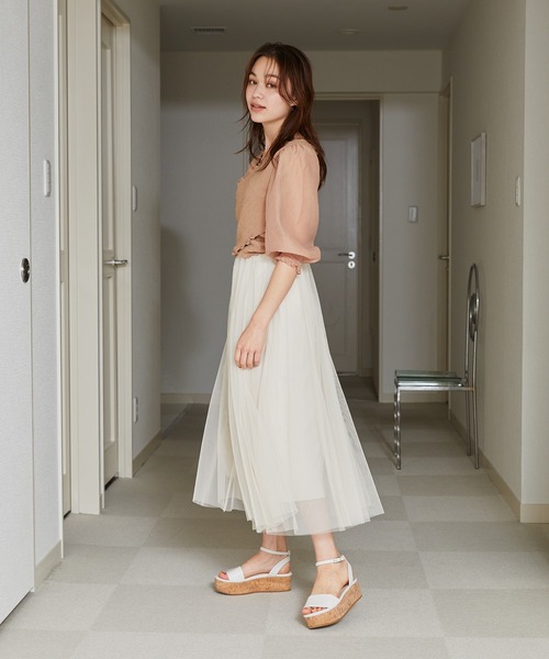 「mysty woman」 7分袖ブラウス FREE オフホワイト レディース_画像8