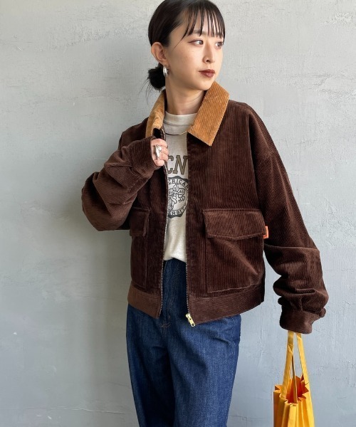 UNIVERSAL OVERALL ユニバーサルオーバーオール ワークジャケット F ブラウン カバーオール レディース UNIVERSAL OVERALL（ユニバーサルオーバーオール） カバーオール 別注