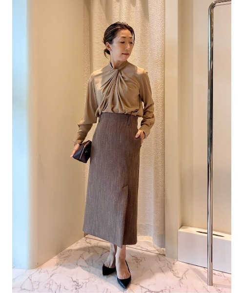 COLUMN（コラム） スカート COLUMN / ヘリンボーンタイトスカート