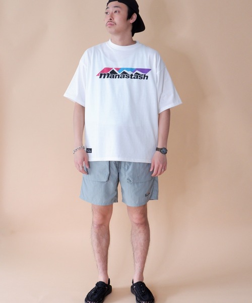 「MANASTASH」 ショートパンツ MEDIUM カーキ メンズ_画像9